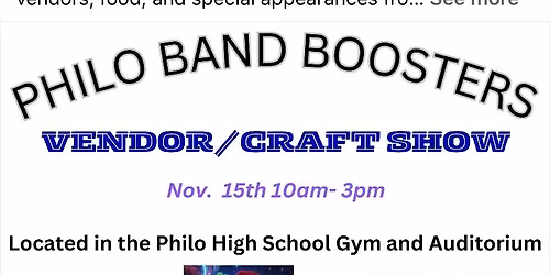 Philo Band Booster Craft Show