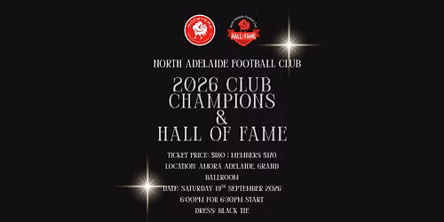 2026 Club Champions & Hall of Fame 