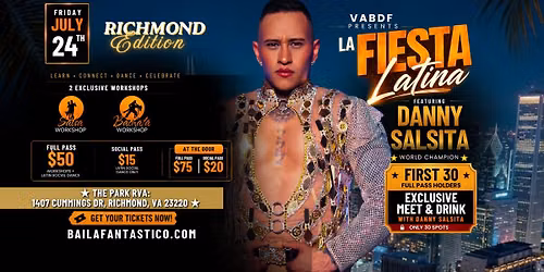 Virginia Beach Dance Festival Presents LA FIESTA LATINA w DANNY SALSITA