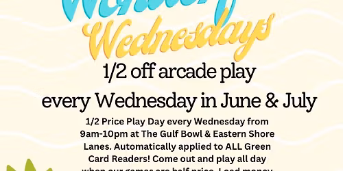 Wonderful Wednesday: Half Off Arcade!