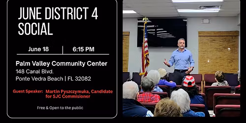 Martin Pyszczymuka - Guest Speaker at SJC District 4 Social