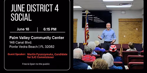 Martin Pyszczymuka - Guest Speaker at SJC District 4 Social