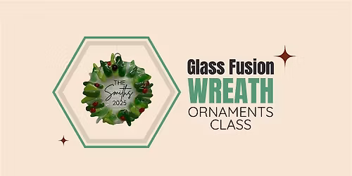 Glass Fusion Wreath Ornament