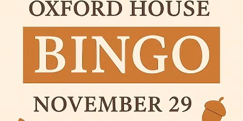 Chapter 16 Oxford House BINGO