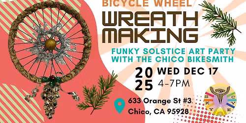 Bicycle Wheel Wreath Making with the Chico BikeSmith