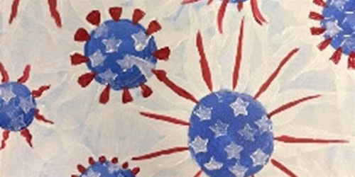 Patriotic Flowers Acrylic Painting | Brenda Dwyer, instructor