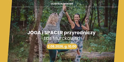 Joga i spacer przyrodniczy w lesie