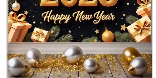 New Year's Eve Black and White Masquerade Party