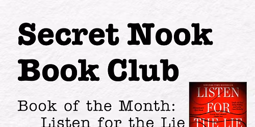 Secret Nook Book Club - November