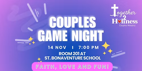 Together 2 Holiness - Couples Game Night