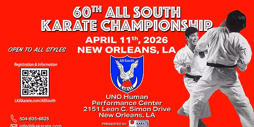 60TH ALL SOUTH KARATE CHAMPIONSHIP