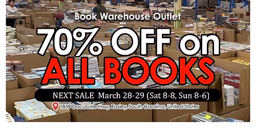 Book Warehouse Outlet's March Sale!