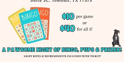 Bingo Night at Layla's Barkery - Pet Bakery