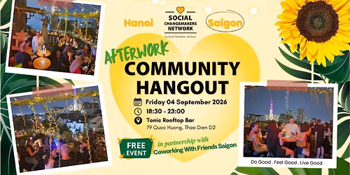 \ud83c\udf79Afterwork Community Hangout SEPTEMBER \ud83c\udf1f