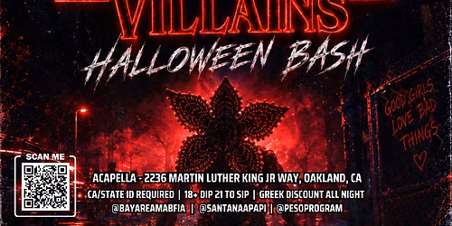 Vixens and Villains: Official Bay Area Halloween Party