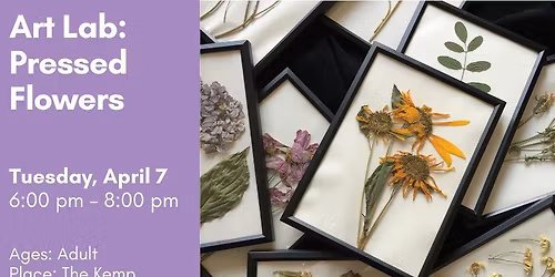 Art Lab: Pressed Flowers