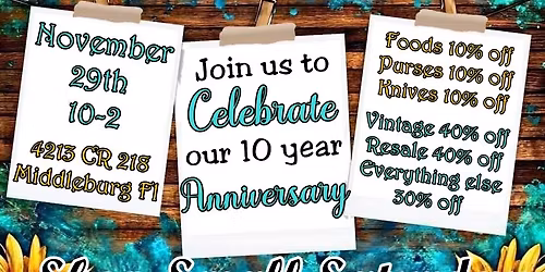 10 Year Celebration & Shop Small Saturday