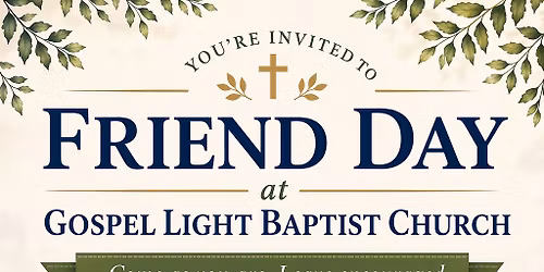Friend Day - May 3rd