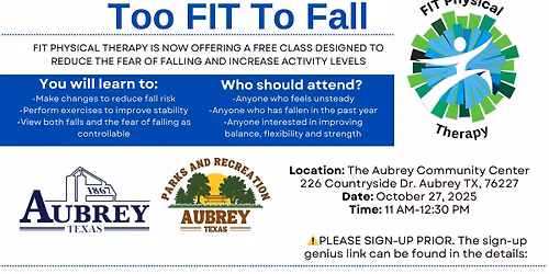 Too FIT To Fall Class