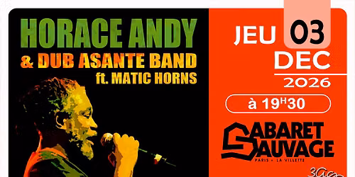 HORACE ANDY \u00e0 Paris