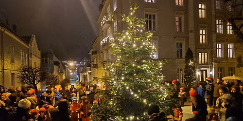 Julegrantenning p\u00e5 M\u00f8hlenpris