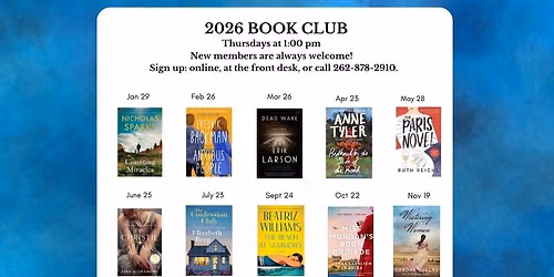GPL Afternoon Book Club - "Miss Morgan's Book Brigade"