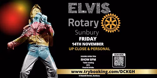 Damian Mullin Elvis Forever Up Close & Personal hosted by Rotary Sunbury