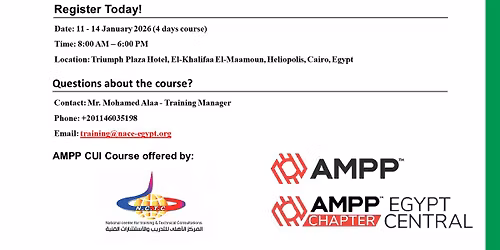 AMPP; Corrosion Under Insulation CUI - Course