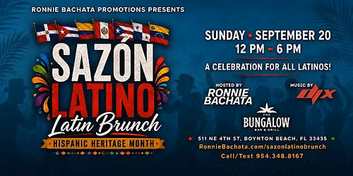 SAZ\u00d3N LATINO BRUNCH | HISPANIC HERITAGE MONTH