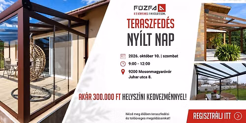 Teraszfed\u00e9s Ny\u00edlt Nap \u2013 2026. okt\u00f3ber 10.