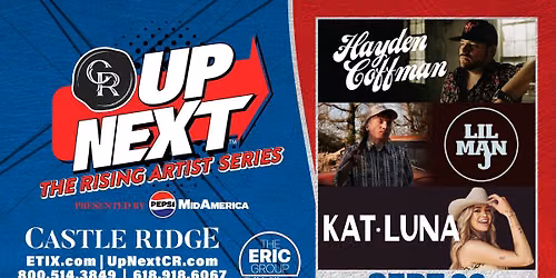 UP NEXT: The Rising Artist Series - Hayden Coffman, L'il Man J, Kat Luna