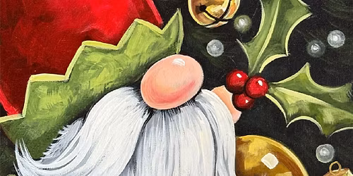 Holly Jolly Gnome Canvas Paint and Sip