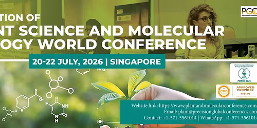 3rd Edition Of Plant Science and Molecular Biology World Conference 2026(In-Person\/Virtual)