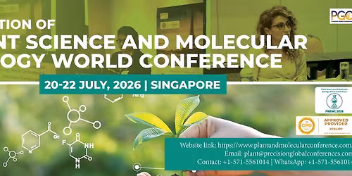 3rd Edition Of Plant Science and Molecular Biology World Conference 2026(In-Person\/Virtual)