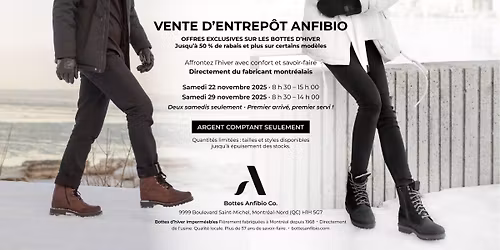 Vente d'entrep\u00f4t - Bottes Anfibio