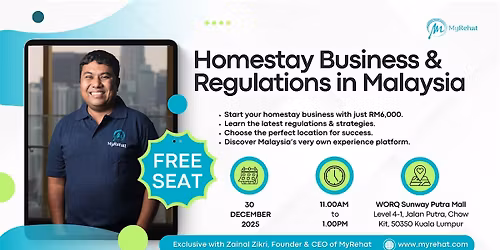 Free Learning (Classroom): Homestay Business & Regulations in Malaysia