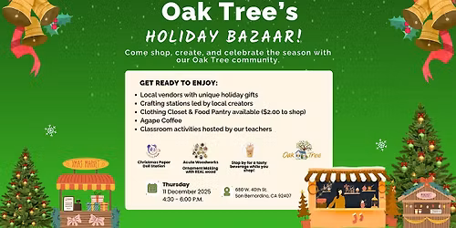Oak Tree's Holiday Bazaar