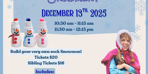 Do You Want to Build a Snowman? Crafting with our Ice Princess \u2744\ufe0f - Dec. 13th