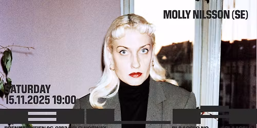 F\u00c5 BILLETER!! Molly Nilsson (SE) \/BL\u00c5