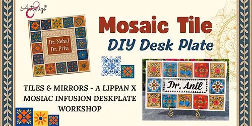 Mosaic Tiles DIY Desk-plate Workshop