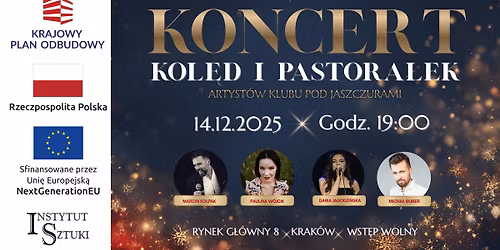 KONCERT KOL\u0118D I PASTORA\u0141EK Artyst\u00f3w Klubu Pod Jaszczurami