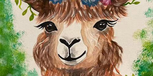 Sip & Paint - Spring Alpaca \ud83e\udd99 \ud83c\udf38Mon 16th March - The Lutley Oak Halesowen