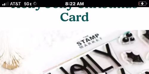 Holiday Crafts & Cards