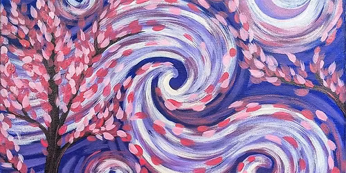 Starry Night Cherry Blossoms