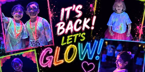Glow in the Dark Heart Scoot Color Run 2026