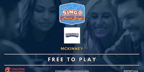 Weekly SINGO Music Bingo Nights at Tailgaters - McKinney