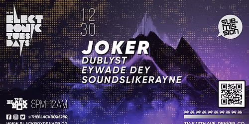 Sub.mission Electronic Tuesdays (New Year's Edition): Joker + Weekly DJ Battle