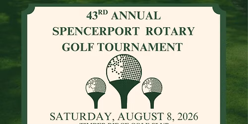 43rd Annual Spencerport Rotary Golf Tournament