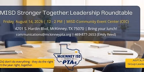 MISD Stronger Together: Leadership Roundtable