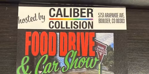 Caliber Collision food drive & car show